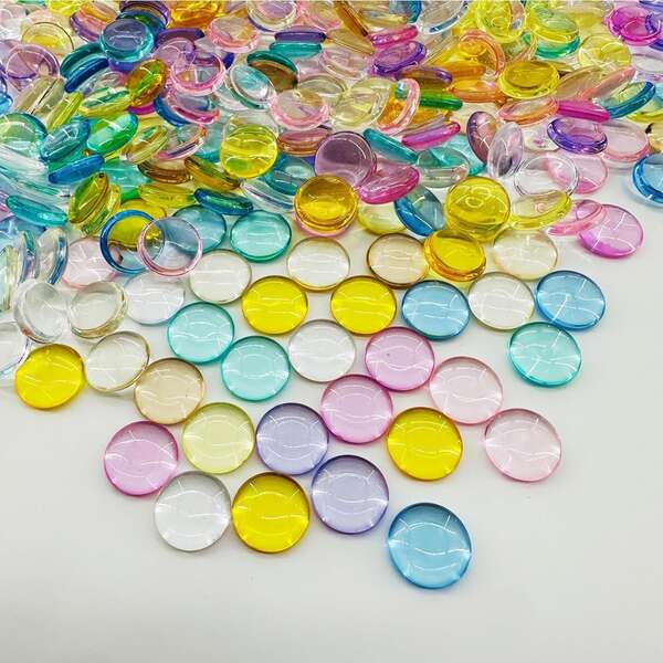 Acrylic Vase Filler Beads, Plastic Flat Marble Beads For Centerpiece Decoration, Suitable For Vases, Home Decor, Wedding Decor, Floral Design, Aquarium Fish Tank And Candle Holders