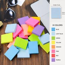 8-Pack 800 Sheets Colorful Sticky Notes, 2 X 1.5 Inch Self-Adhesive Memo Pads, 8 Bright Colors For Study Notes, Book Marking, School, Office & Home Supplies - one-size - View 3