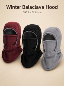 Unisex Full Coverage Balaclava With Pull-Down Face Panel, 3D Ergonomic One-Piece Head-Face-Neck Protective Shield, Windproof Warm Outdoor Headwear For Cycling, Skiing, Motorcycle, Hiking, Commuting, Autumn/Winter Outdoor Activities - Multicolor - View 7