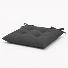 Set Of 6 Puffy Soft Square Chair Cushions – 40x40 Cm İN DER TURKEI - Dark Grey - View 7