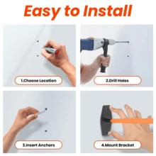 4/8 X Car Tire Wall Mount Tire Rim Hook Tree Shelf Bracket - Orange - View 7