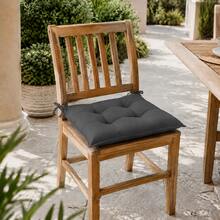 Set Of 6 Puffy Soft Square Chair Cushions – 40x40 Cm İN DER TURKEI - Dark Grey - View 4