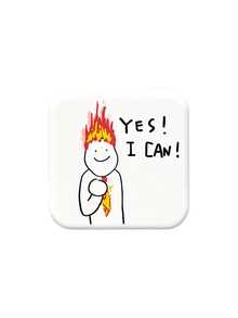 Funny Square Pin Badge, Button Brooch, Clothes Accessories, Bag Accessories, Office Decor And Accessories, Interesting Gifts For Friends - Square - View 6