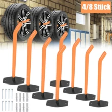 4/8 X Car Tire Wall Mount Tire Rim Hook Tree Shelf Bracket - Orange - View 1
