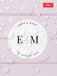 1/30/60/120/180pcs Customizable Round Text Stickers, PVC Waterproof & Oil-Proof, Suitable For Gift Bags, Gift Boxes, Invitations, Vase Decoration, Ideal Gift For Parents, Lovers, Friends, Colleagues, Perfect For Weddings, Birthdays, Parties, Bachelor Parties, Engagement Parties - Multicolor 1 - View 66