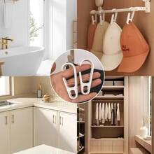 3 Pcs Double Ended Long Tail Clip Hook Multifunctional Hanging Clips Space Saving Home Storage Organizer For Bathroom Kitchen Rod Towel Cosmetic Tube Sundries Hanger Rack Wall Mount - View 6