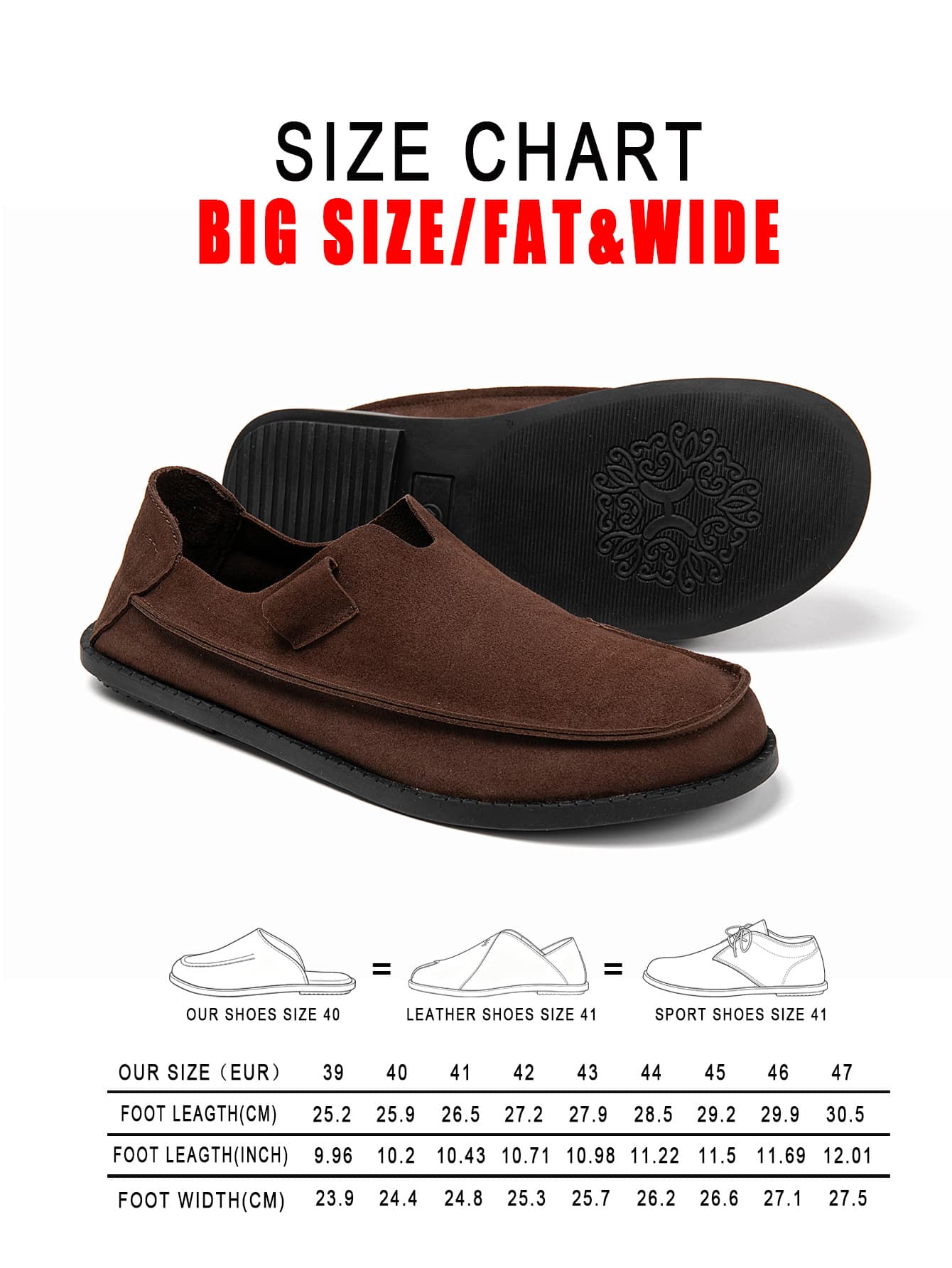 Plus Size Men's Colorblock Suede Loafers, Contrast Suede Design, Personalized Minimalist Low-Top Style, Soft Foot Feel, 2 Colors Available