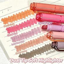 20Pcs/Set Dual Tip Pastel Highlighters Set, Smooth Writing Kawaii Style Stationery For Student School Office Supplies - Sets - View 4