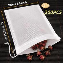 Reusable Non-Woven Fabric Tea Bags, 100, 200 Or 300 Pieces Optional, Designed For Steeping Loose Leaf Tea, Herbs And Spices. These Durable Infusion Bags Are Perfect For Tea Lovers And Traditional Herbal Infusions. - Multicolor - View 16