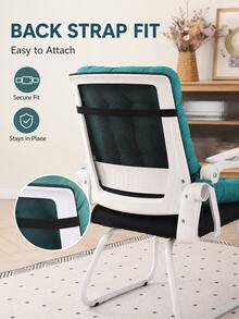 Bantal Kursi Belakang Penuh Berumbai Bahan Poliester Warna Polos, Bantalan Kursi Kantor Tebal dan Lembut dengan Tali Pengikat, Cocok untuk Kantor Rumah, Asrama, Ruang Baca, Penggunaan Sehari-hari Musim Gugur/Dingin, Liburan, Cyber Monday - beraneka warna - View 7