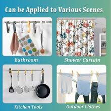 3 Pcs Double Ended Long Tail Clip Hook Multifunctional Hanging Clips Space Saving Home Storage Organizer For Bathroom Kitchen Rod Towel Cosmetic Tube Sundries Hanger Rack Wall Mount - View 7
