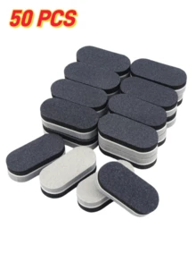 100/180 中/細粒度專業級 3 合 1 指甲拋光塊：修形、修整與拋光，適用於壓克力指甲、凝膠指甲油和天然指甲，雙面磨粒：中粒度 (100 粒度)，開學必備，女性首選 - 彩色 - 查看 14