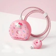 SANRIO 1set Hello Kitty Charger And Cable Case - Cute Pink Protective Cover Compatible With Iphone 18W/20W Adapter, Durable And Stylish, Suitable For Hello Kitty Fans, Great Gift For Family And Friends - Multicolor - View 8