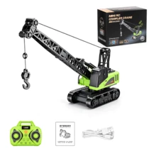 1:64 Mini Alloy Remote Control Crane, Small Simulation Remote Control Crane, 2.4Ghz Remote Control Toy Model Car, 2.4G APP Controllable Desktop Crane Engineering Toy Car With Lights, Portable, Suitable For Boys And Girls Remote Control Toy Car, Ideal Game Gift Toy For Children. Boys Toys Remote Control Car Toy Car - Multicolor - View 7