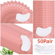100pcs Eyelash Extension Eye Pads, Eyelash Pads, Eye Pads, Beauty Tools - Pink - View 9