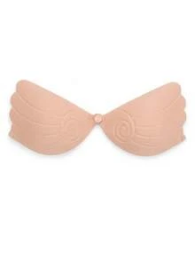2/1 Pair New Self-Adhesive Push-Up Bra Pads, Nude/Black - Multicolor - View 2