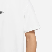 Nike Men's Solid Color Logo Print Loose Fit Casual Comfortable Breathable Crew Neck Short Sleeve T-Shirt White - White - View 6