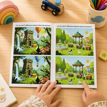 Fun Spot The Difference Focus Training, Find The Pattern Spot The Difference Game Book, Children's Focus Training Fun Spot The Difference Book - Mixed - View 5