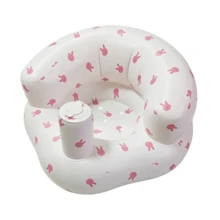 Foldable Inflatable Baby Seat Cushion, Portable PVC Sitting Trainer, Anti-Slip Floor Mat For Infants, Travel Gift - Multicolor - View 7