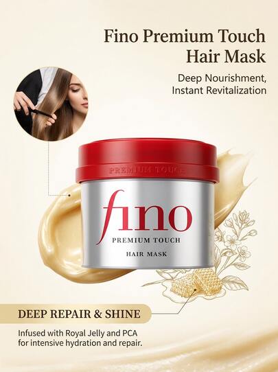 Fino Premium Touch Hair Mask 8.11oz/230g – Hair Mask, Deep Conditioning, For Damaged Hair, Floral Scent, Royal Jelly EX, Suitable For Post-Shower Hair Care