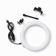 Borriig 10" LED Ring Light With Tripod & Phone Holder, Dimmable Warm/Cool Light 3 Color Modes For Selfie, Live Stream, Video, Photography - Mother's Day Gift,Christmas Gift,Gift For Her - Overhead Mount Light - View 9