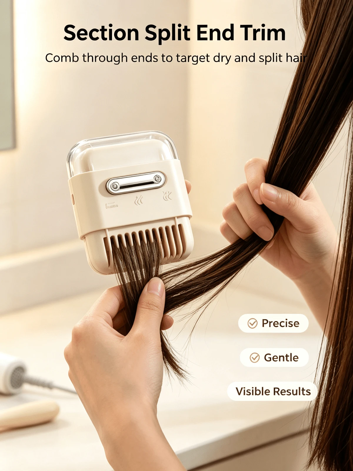 1pc Hair Trimming And Thinning Comb For Women, Ideal For Home Haircuts And Hair End Trimming.Hair, Hair Brush, Curly Hair Brush, Curly Hair, Travel Essentials For Women, Hair, Halloween, Curly Hair, Back To School, Halloween Decor.