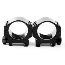 Montura Riel 20mm Tactica Anilleta Para Mira 30mm - Negro - Ver 5