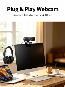 UGREEN HD Camera 2MP 1080P-CM925/1.5m Cable Fixed Focus Video Calling Remote Chat - View 6