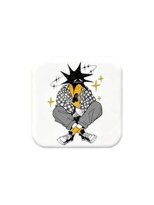 Funny Square Pin Badge, Button Brooch, Clothes Accessories, Bag Accessories, Office Decor And Accessories, Interesting Gifts For Friends - Square - View 9
