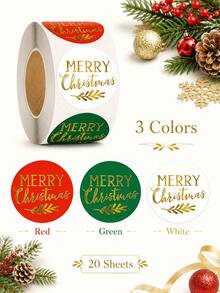 Christmas Stickers Gift Stickers Envelope Stickers Christmas Gold Foil Self-Adhesive Stickers Holiday Decoration Stickers Labels Christmas Decorative Stickers For Gift Wrapping Holiday Cards Envelope Sealing Cute Gold Foil Design - Multicolor - View 8