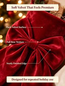 Personalized Christmas Stockings, Customizable Name, Luxury Soft Velvet Christmas Stockings With 3D Bow, Large Hanging Christmas Decoration, Suitable For Fireplace, Mantel And Christmas Tree, Perfect For Family, Couples And Pets Customized Holiday Gifts, Christmas Home Party Decoration, Letter Pattern - Multicolor - View 5