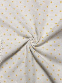HHMC 1pc Daisy Embroidered Linen Fabric, Beige Textured Woven Cloth, Delicate Floral Pattern, Easy To Cut Material, Suitable For DIY Tote Bags, Pillowcases, Sewing Projects And Handmade Accessories - Linen - View 19