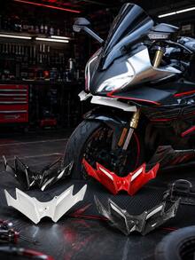 Cfmoto 250sr 300sr Motorcycle Front Fairing Wing, ABS Aerodynamic Wing Cover, Sportbike Front Spoiler Wing, Lower Fairing Guard, Racing Style Body Replacement Part, Motorcycle Accessories, Fits 2019-2023 My22 - A - View 12