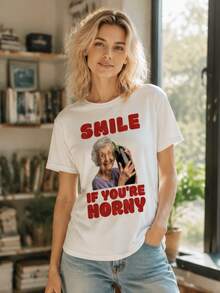 تي شيرت مضحك لعشاق الباذنجان غير لائق ومحرج، ملابس صيفية للرجال، محلي، شخصية MKJS - أبيض - مشاهدة 4