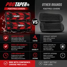 1 Pasang Karet Universal untuk Pijakan Kaki Depan Sepeda Motor, Cocok untuk Sepeda Motor Off-Road - A - View 2
