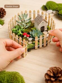 90cm Mini Wooden Fence, Suitable For Fairy Garden, Micro Landscape, Flower Pot, Small Landscape Fence Tool, Mini Garden Decoration, Ideal For Home Decor, Room Decor, Garden Decor, Perfect For Birthday And Graduation Gifts - Mini Wooden Fence - View 8