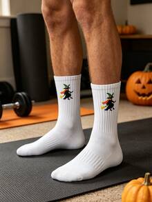 1/5/10 Pairs Unisex Halloween Socks, Comfortable Casual Home Socks, Fitness Sports Socks - Multicolor - View 11