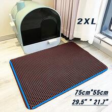 M-XXXL Double-Layer Waterproof Cat Litter Mat For Small, Medium And Large Litter Boxes, Washable Cat Litter Cleaning Mat, 1.2cm Thick Litter Box Mat - A - View 6