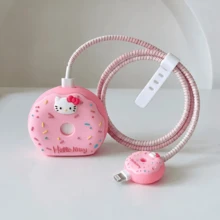 SANRIO 1set Hello Kitty Charger And Cable Case - Cute Pink Protective Cover Compatible With Iphone 18W/20W Adapter, Durable And Stylish, Suitable For Hello Kitty Fans, Great Gift For Family And Friends - Multicolor - View 4
