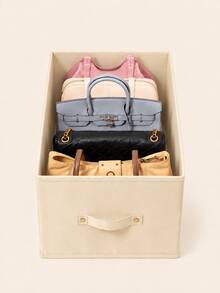 1pc Foldable Multi-Compartment Handbag Storage Organizer, Space-Saving Closet And Bedroom Clothing Organizer, Suitable For Handbags, Backpacks, Shoulder Bags, Wallets And Accessories, Perfect For Home, Dorm, Back To School And Holiday Storage - Multicolor - View 13