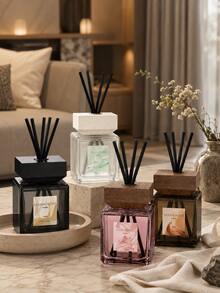 Reed Diffuser With Rattan Sticks, Long-Lasting Home Fragrance, Flameless Aromatherapy Diffuser, Premium Glass Bottle Air Freshener, Suitable For Bedroom, Living Room, Bathroom, Office, Elegant Home Decor - 200ml - View 5