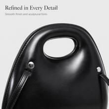 New INS Egg-Shaped Fashion Small Round Bag, Shoulder Handbag, Crossbody Bag, Creative Bag For Women And Students - Black - View 8