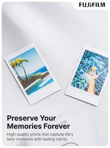 FujiFilm Instax Mini Instant Film With White Borders (20 Sheets) | Vivid Images, Stable Development, Compatible With Mini 13/Mini 12/11/SE/40//LiPlay And More Models | Preserve Your Life Memories - White - View 5