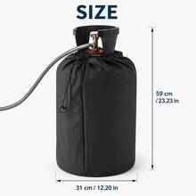 Propane Gas Tank Cover, Waterproof Coating, Heavy Duty Gas Tank Cover, Adjustable Drawstring, Foldable Dust-Proof UV-Resistant Wind-Proof Cover, Suitable For RV, Outdoor Camping, Travel, BBQ, Adult Grill Accessories - Multicolor - View 8