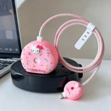 SANRIO 1set Hello Kitty Charger And Cable Case - Cute Pink Protective Cover Compatible With Iphone 18W/20W Adapter, Durable And Stylish, Suitable For Hello Kitty Fans, Great Gift For Family And Friends - Multicolor - View 9