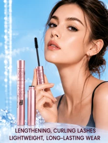 Maybelline Sky High Volumizing Mascara #Classic Black 8.6ml, Long-Lasting Waterproof Smudge-Proof, Dual-Brush Design, 3-Step Easy Application, Suitable For Daily Commute - Maybelline High Curl Mascara (Classic Black) - View 3