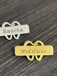 Customized Tooth Name Pin, Personalized Tooth Name Brooch Pin, Personalized Jewelry, Perfect For Everyday Wear Or Special Occasions - Multi-color 1 - View 5