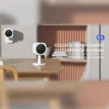 Microwear E5 Camera, WiFi, Bluetooth, Two-Way Audio, Night Vision, Motion Detection, 4MP, Smart Home Camera, Indoor/Outdoor. - White - View 5