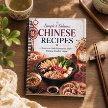 Chinese Home-Style Cuisine Recipe Spiral Notebook, Simple And Delicious Chinese Cooking Manual, Recreate Restaurant-Style Home Dishes At Home, Chinese Cooking Learning Reference Book, Home Cooking Food Preparation Tutorial Notebook - Style 1 - View 4