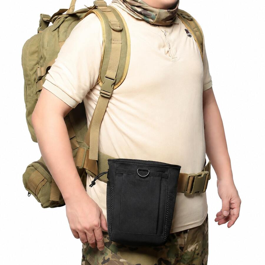 Tactical EDC Multi-Function Storage Bag, MOLLE Waist Bag, Multi-Pocket Gear Organizer, With Waist Belt Attachment, Suitable For Outdoor Equipment - Multicolor - View 1
